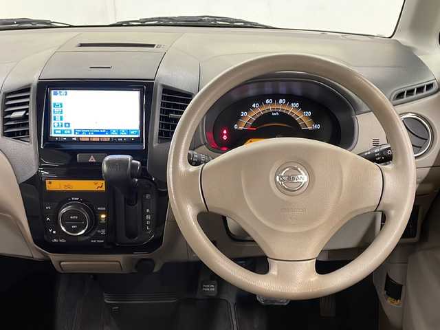 日産 ルークス X 道央・札幌 2012(平24)年 7.2万km パール /4WD//純正フルセグナビ/（CD/DVD/FM/AM/BT/USB/SD）//ミュージックサーバー//片側パワースライドドア//D席シートヒーター//ドアバイザー//純正14インチAW