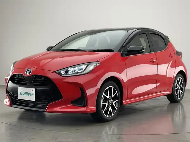 トヨタ ヤリス ハイブリッド Z 愛知県 2021(令3)年 2.5万km ブラック/コーラルクリスタルシャイン 純正８型ＤＡナビ　バックカメラ　シートヒーター　前後ドラレコ　ＥＴＣ２．０　ＨＵＤ　ＡＣ１００Ｖ　ＤＯＰ１６インチアルミ　セーフティセンス　衝突軽減　追従クルコン　コーナーセンサー　ＬＥＤライト　禁煙