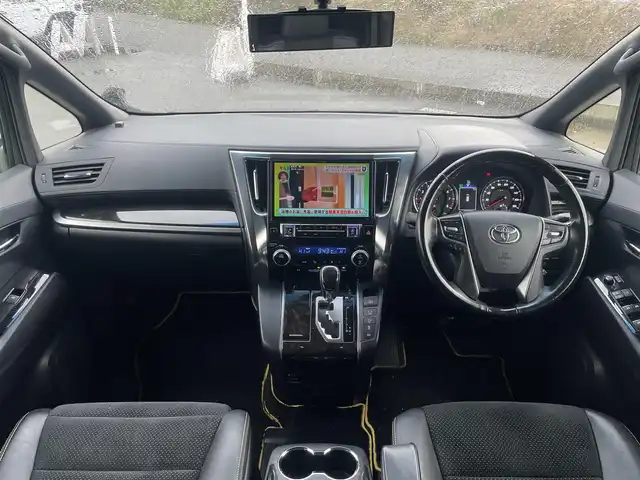 トヨタ ヴェルファイア 2.5Z Aエディデョン ゴールデンアイズ 富山県 2017(平29)年 12.6万km ブラック ４WD/ワンオーナー/ALPINE11インチナビ/フルセグＴＶ/Bluetooth/ＤＶＤ再生/ALPINEフリップダウンモニター/両側パワースライドドア/クルーズコントロール/スマートキー（スペアキー有）/ハーフレザーシート/パワーバックドア/LEDオートライト/フォグライト