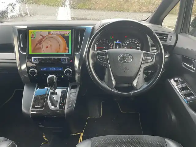 トヨタ ヴェルファイア 2.5Z Aエディデョン ゴールデンアイズ 富山県 2017(平29)年 12.6万km ブラック ４WD/ワンオーナー/ALPINE11インチナビ/フルセグＴＶ/Bluetooth/ＤＶＤ再生/ALPINEフリップダウンモニター/両側パワースライドドア/クルーズコントロール/スマートキー（スペアキー有）/ハーフレザーシート/パワーバックドア/LEDオートライト/フォグライト