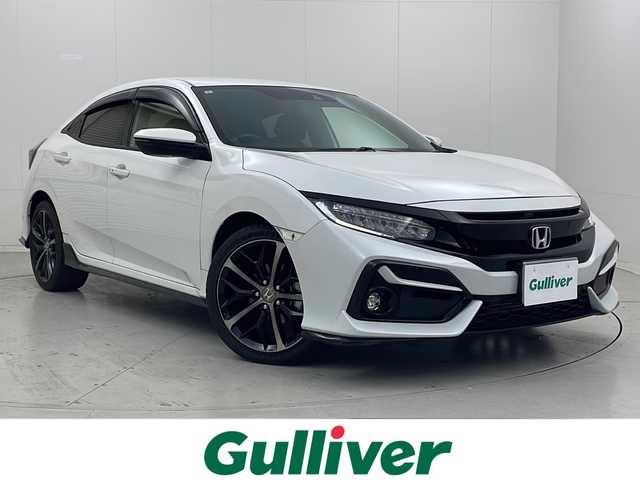 ホンダ シビック ハッチバック 茨城県 2021(令3)年 2.3万km プラチナホワイトパール 純正ナビ/・Bluetooth接続/・バックカメラ/・フルセグテレビ/ETC/ドライブレコーダー/LEDヘッドライト/パワーシート/パドルシフト/フロントフォグ/アイドリングストップ/クルーズコントロール/オートライト/ABS/横滑り防止装置/レーンアシストキープ/盗難防止装置/カーテンエアバッグ
