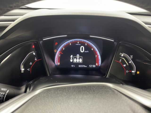 ホンダ シビック ハッチバック 茨城県 2021(令3)年 2.3万km プラチナホワイトパール 純正ナビ/・Bluetooth接続/・バックカメラ/・フルセグテレビ/ETC/ドライブレコーダー/LEDヘッドライト/パワーシート/パドルシフト/フロントフォグ/アイドリングストップ/クルーズコントロール/オートライト/ABS/横滑り防止装置/レーンアシストキープ/盗難防止装置/カーテンエアバッグ