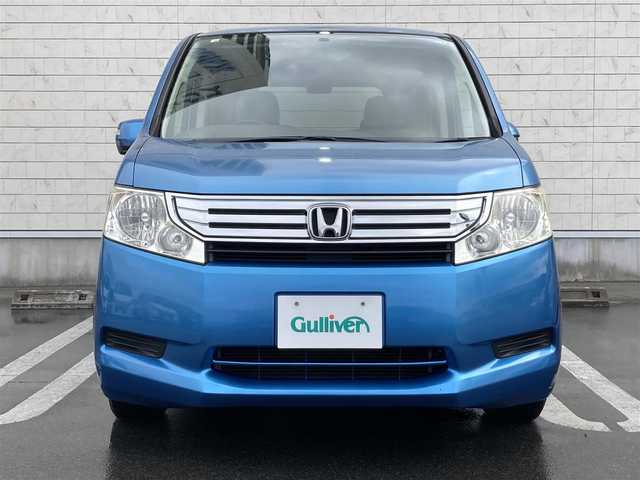 ホンダ ステップワゴン G Lパッケージ 静岡県 2010(平22)年 5.2万km アオゾラブルーメタリック 純正HDDナビ(9NW1)/　AM FM CD DVD/バックモニター/両側パワースライドドア/ステアリングスイッチ/リモコンキー/Modulo15インチアルミホイール/ハロゲンヘッドライト/ヘッドライトレベライザー/純正フリップダウンモニター/フルセグTV/ビルトインETC