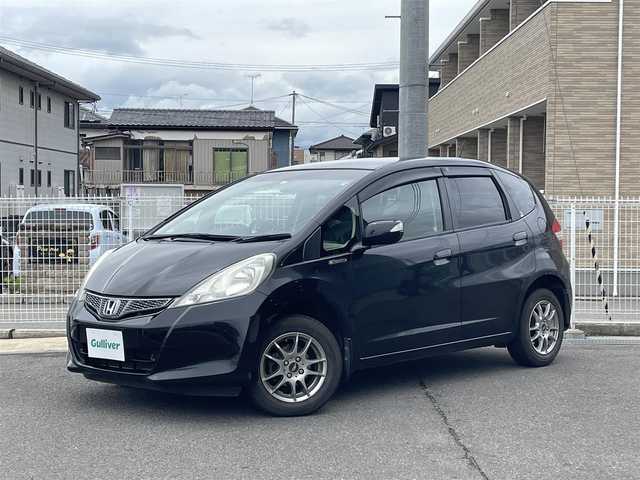 ホンダ フィット G 10thアニバーサリー 福島県 2012(平24)年 3.5万km クリスタルブラックパール ・純正メモリーナビ/・CD/DVD/USB/ワンセグTV/・社外14インチAW(純正ホイール＋夏タイヤ積込)/・ビルトインETC/・バックカメラ/・スマートキー/・ドアバイザー/・フロアマット