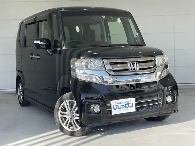 ホンダ Ｎ ＢＯＸ カスタム G Lパッケージ 沖縄県 2016(平28)年 6.9万km スマートブラック (株)IDOMが運営する【じしゃロンコザ店】の自社ローン専用車両になりますこちらは現金またはオートローンご利用時の価格です。自社ローンご希望の方は別途その旨お申付け下さい/純正ナビ　/フルセグＴＶ　/ＥＴＣ　/ＤＶＤ再生　/片側パワースライドドア　/プッシュスタート　/スマートキー　/オートライト　/純正アルミホイール　/純正フロアマット