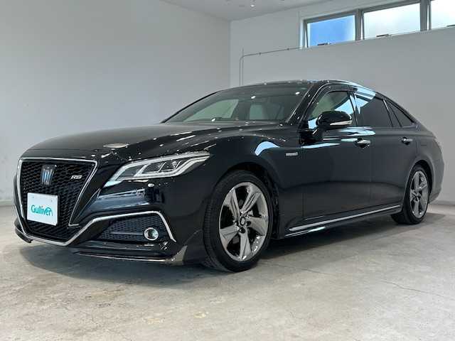 トヨタ クラウン ハイブリッド RS 宮城県 2019(令1)年 9.8万km ブラック 純正ナビ/バックカメラ/フルセグTV/Bluetooth、CD/トヨタセーフティセンス/・プリクラッシュセーフティー/・レーントレーシングアシスト/・レーンディパーチャーアラート/・レーダークルーズコントロール/・アダプティブハイビームシステム/・ロードサインアシスト/・ドライバー異常時対応システム/・プロアクティブドライビングアシスト/・発信遅れ告知機能/・フロントクロストラフィックアラート/・レーンチェンジアシスト/ブラインドスポットモニター/盗難防止装置/横滑り防止装置/ETC2.0/全方位ドライブレコーダー/HVD/サンルーフ/ハンドルヒーター/シートヒーター/エアーシート/パワーシート/純正フロアマット/純正アルミホイール
