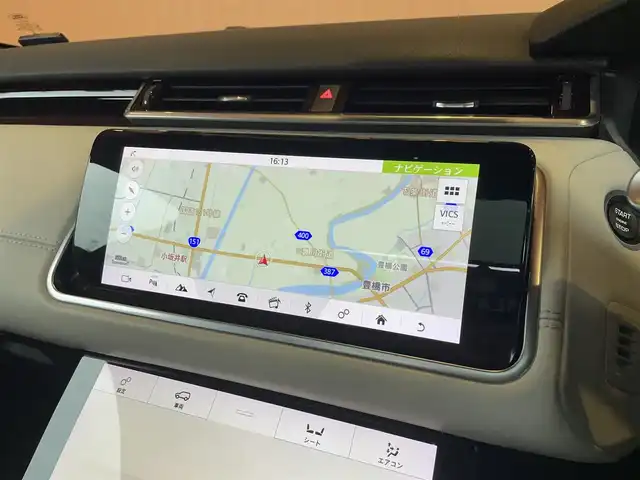 ランドローバー レンジローバーヴェラール Rダイナミック SE 180PS 愛知県 2019(平31)年 5.1万km 青Ｍ ガラスルーフ　/純正ナビ　/AppleCarPlay　/フルセグTV/ETC　/ACC　/LKA　/BSM/HUD　/純正20インチAW　/白半革　/シートヒーター　/ステアリングヒーター　/360°カメラ/後席電動リクライニング/バイロン・ブルーメタリック