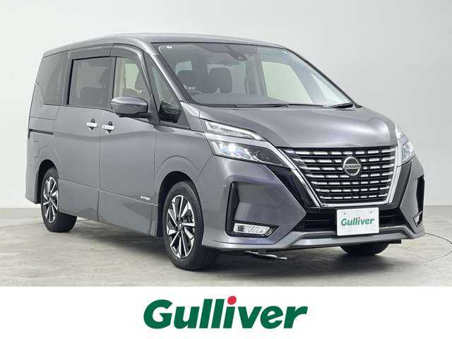 日産 セレナ ハイウェイスター V 千葉県 2021(令3)年 2.3万km ダークメタルグレー 純正10インチメモリーナビ/・フルセグTV/・Bluetoothオーディオ接続/社外フリップダウンモニター/両側パワースライドドア/デジタルインナーミラー/トランクイージークローザー/ビルトインETC/スマートキー/エマージェンシーブレーキ/踏み間違い防止 /車線逸脱警報/ビルトインETC