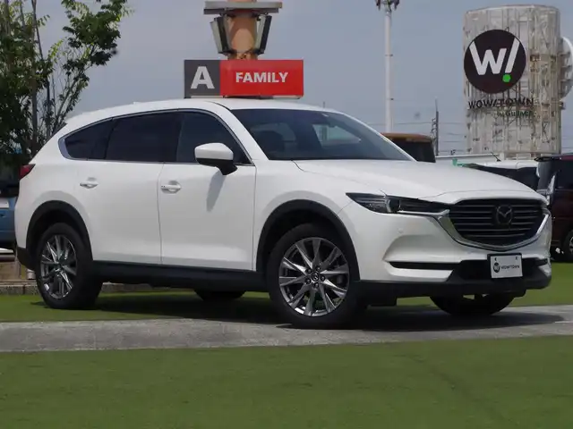 マツダ ＣＸ－８ XD プロアクティブ 千葉県 2022(令4)年 5.1万km スノーフレイクホワイトパールマイカ i-ACTIVSENSE/・スマートシティブレーキサポート/・ブラインドスポットモニタリング/・レーンキープ・アシスト・システム/アクティブ・ドライビング・ディスプレイ/パワーバックドア/前席パワーシート/シートヒーター/純正SDナビ/地デジTV/【Bluetooth接続】/【Apple CarPlay　Android Auto対応】/360°ビュー・モニター/革巻きステアリング/ステアリングヒーター/ステアリングスイッチ/ETC/LEDヘッドライト/ウインカーミラー/コーナーセンサー/純正19インチアルミホイル/サイド/カーテンエアバッグ/アドバンストキーレスエントリー