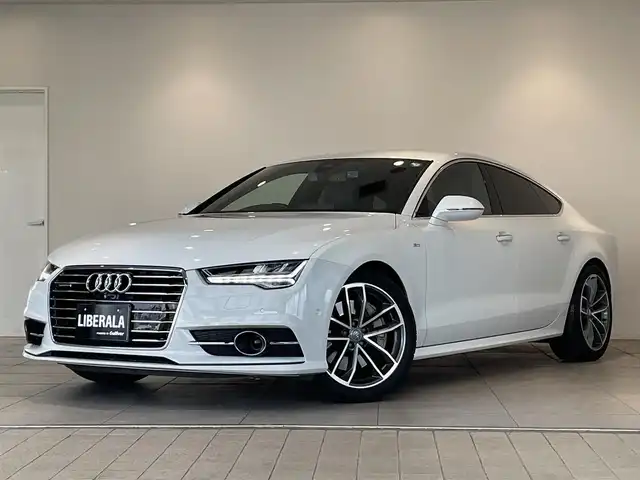 アウディ Ａ７ SB 3．0 TFSI クワトロ Sライン 愛知県 2017(平29)年 2.9万km グレイシアホワイトメタリック マトリクスＬＥＤ/ＭＭＩナビ　/Ｂｌｕｅｔｏｏｔｈ　/バックカメラ　/フルセグＴＶ　/ＡＣＣ　/ＬＫＡ　/ＢＳＭ　　/レザーシート　/シートヒーター　/ドライブレコーダー　/ＥＴＣ/パワーバックドア/プッシュスタート/ウィンカーミラー/アイドリングストップ