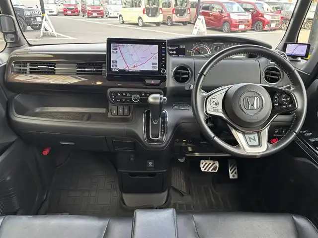 ホンダ Ｎ ＢＯＸ カスタム G L ホンダセンシング 宮城県 2018(平30)年 5.2万km クリスタルブラックパール 登録時走行距離51227km/純正８インチナビ/CD/DVD/Bluetooth/フルセグTV/バックカメラ/パドルシフト/ステアリングリモコン/両側パワースライド/ハーフレザーシート/フリップダウンモニター/衝突軽減ブレーキ/ACC/コーナーセンサー/標識認識システム/アイドリングストップ/横滑り防止装置/ドアバイザー