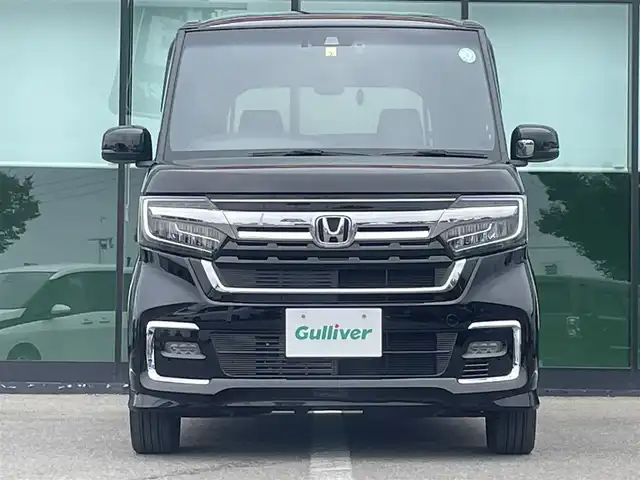 ホンダ Ｎ ＢＯＸ カスタム L ターボ 和歌山県 2022(令4)年 1.1万km クリスタルブラックパール 純正ナビ/バックカメラ/フルセグTV/BT/CD/DVD/衝突軽減ブレーキ/レーンキープアシスト/後方コーナーセンサー/レーダークルコン/オートライト/両側パワスラ/ビルトインETC/ドラレコ/シートヒーター/ステアリングリモコン/ハーフレザーシート/パドルシフト/LEDヘッドライト/フォグランプ/オートホールド