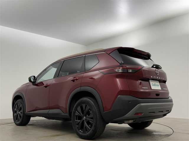 日産 エクストレイル X e－4ORCE 90周年記念車 岡山県 2024(令6)年 0.3万km 赤 純正１２．３インチナビ/プロパイロット/エマージェンシーブレーキ/アラウンドビューモニター/１００Ｖ電源/ビルドインＥＴＣ２．０/シートヒーター/ＬＥＤヘッドライト/デジタルインナーミラー/コーナーセンサー