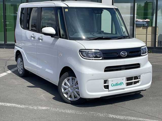 ダイハツ タント X ターボ 道東・釧路十勝 2020(令2)年 6.6万km ホワイト ・4WD/・社外メモリナビ（SD・AM・FM・BT）/・バックカメラ/・左側パワースライドドア/・スマートキー/・プッシュスタート/・スマートアシスト/・衝突回避支援ブレーキ機能/・衝突警報機能/・LEDオートライト/・運転席助手席シートヒーター/・ETC