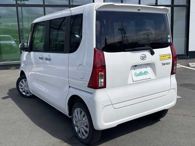 ダイハツ タント X ターボ 道東・釧路十勝 2020(令2)年 6.6万km ホワイト ・4WD/・社外メモリナビ（SD・AM・FM・BT）/・バックカメラ/・左側パワースライドドア/・スマートキー/・プッシュスタート/・スマートアシスト/・衝突回避支援ブレーキ機能/・衝突警報機能/・LEDオートライト/・運転席助手席シートヒーター/・ETC