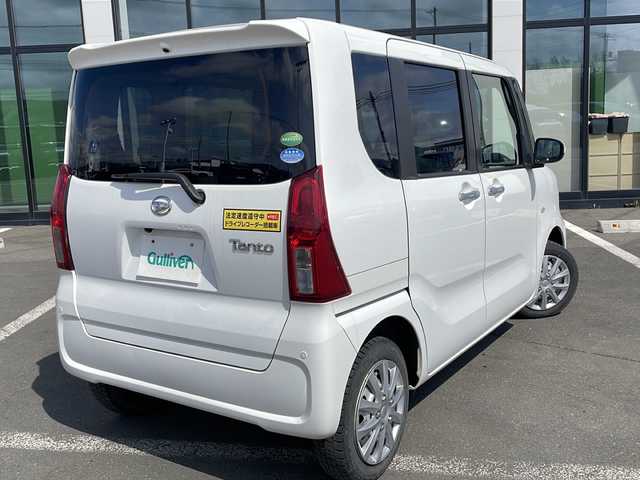 ダイハツ タント X ターボ 道東・釧路十勝 2020(令2)年 6.6万km ホワイト ・4WD/・社外メモリナビ（SD・AM・FM・BT）/・バックカメラ/・左側パワースライドドア/・スマートキー/・プッシュスタート/・スマートアシスト/・衝突回避支援ブレーキ機能/・衝突警報機能/・LEDオートライト/・運転席助手席シートヒーター/・ETC