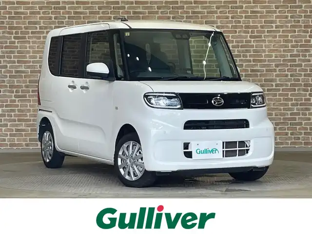 ダイハツ タント X ターボ 岩手県 2020(令2)年 6.6万km ホワイト ・4WD/・社外メモリナビ（SD・AM・FM・BT）/・バックカメラ/・左側パワースライドドア/・スマートキー/・プッシュスタート/・スマートアシスト/・衝突回避支援ブレーキ機能/・衝突警報機能/・LEDオートライト/・運転席助手席シートヒーター/・ETC