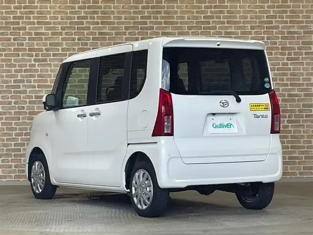 ダイハツ タント X ターボ 岩手県 2020(令2)年 6.6万km ホワイト ・4WD/・社外メモリナビ（SD・AM・FM・BT）/・バックカメラ/・左側パワースライドドア/・スマートキー/・プッシュスタート/・スマートアシスト/・衝突回避支援ブレーキ機能/・衝突警報機能/・LEDオートライト/・運転席助手席シートヒーター/・ETC