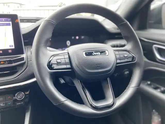 クライスラー・ジープ ジープ コンパス ナイトイーグル 栃木県 2023(令5)年 0.8万km グレー ACC/AppleCarPlay/レーンキープ/ブラインドスポット/バックカメラ/純正ナビ/フルセグ /ハーフレザー/ETC/LED/純正18インチAW/社外ドラレコ前後