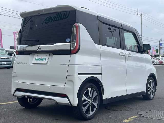 三菱 ｅＫクロススペース G プラスエディション 香川県 2021(令3)年 1.9万km シルキーホワイト 社外ナビ／フルセグＴＶ／両側パワースライドドア／ＬＥＤヘッドライト／全方位カメラ／ＥＴＣ／リアサーキュレーター／プラズマクラスター／レーンキープ／シートヒーター