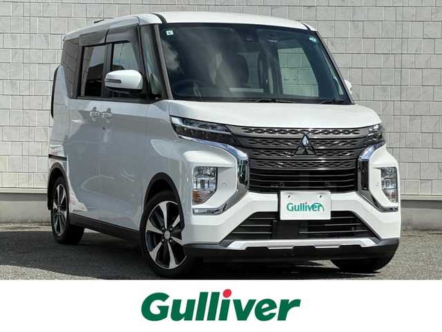 三菱 ｅＫクロススペース G プラスエディション 山口県 2021(令3)年 1.9万km シルキーホワイト 社外ナビ フルセグTV CD DVD BT/全周囲カメラ/両側パワースライドドア/ハンズフリーパワースライドドア/前席シートヒーター/サーキュレーター/衝突被害軽減ブレーキ/レーンアシスト/オートマチックハイビーム/LEDオートヘッドライト/フォグライト/コーナーセンサー/ETC/ドラレコ/スマートキー 2個/ステアリングリモコン/革巻きステアリング/ヒルディセントコントロール/W サイド カーテン ニー エアバッグ/保証書 取説/禁煙車
