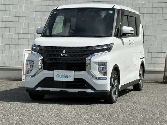 三菱 ｅＫクロススペース G プラスエディション 山口県 2021(令3)年 1.9万km シルキーホワイト 社外ナビ フルセグTV CD DVD BT/全周囲カメラ/両側パワースライドドア/ハンズフリーパワースライドドア/前席シートヒーター/サーキュレーター/衝突被害軽減ブレーキ/レーンアシスト/オートマチックハイビーム/LEDオートヘッドライト/フォグライト/コーナーセンサー/ETC/ドラレコ/スマートキー 2個/ステアリングリモコン/革巻きステアリング/ヒルディセントコントロール/W サイド カーテン ニー エアバッグ/保証書 取説/禁煙車