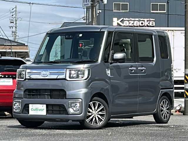 ダイハツ ウェイク G ターボ SA Ⅲ 愛知県 2018(平30)年 6万km タングステングレーM /禁煙/ワンオーナー/整備記録簿R3.5//純正ナビ/フルセグTV/USB/BT/CD/DVD/MSV//バックカメラ/ETC/ドラレコ（DRN-H68N）//ターボエンジン/両側パワースライドドア//革巻きステア/ステアスイッチ//スマートアシスト3//衝突被害軽減/横滑り防止装置//車線逸脱防止機能/先行車発信告知機能//プッシュスタート/スマートキー//純正14インチAW//LEDオートライト/オートハイビーム/LEDフォグランプ//電動格納ミラー//純正フロアマット//新車時保証書//取扱説明書//スペアスマートキー