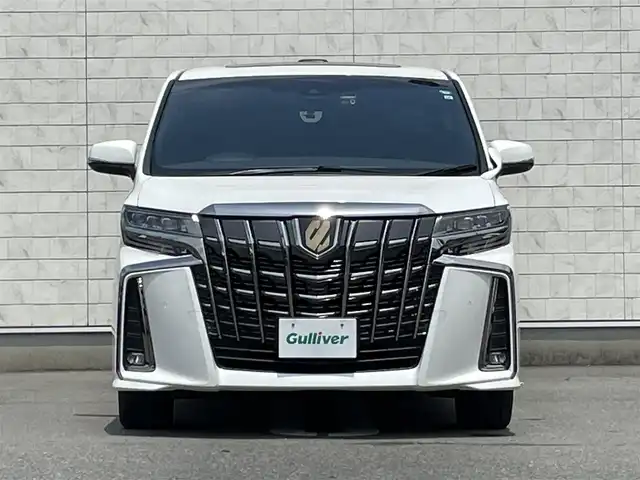 トヨタ アルファード S タイプゴールドⅡ 福岡県 2021(令3)年 2.5万km ホワイトパールクリスタルシャイン 純正8型メモリナビ(フルセグTV/BT/Miracast)バックモニターWサンルーフ三眼LEDヘッドライトシーケンスシャルウィンカートヨタセーフティーコーナーセンサーBSM両側パワスラ電動リアゲートレーダークルコンデジタルインナーミラー前後ドラレコETCオートホールド純正18インチアルミホイールプッシュスタートスマートキー