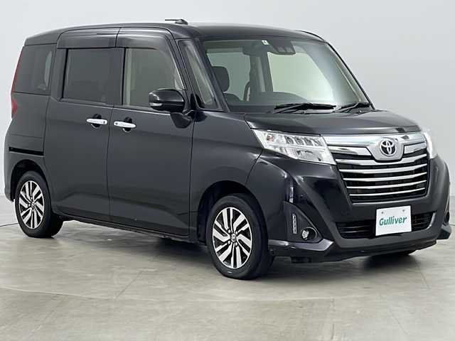 トヨタ ルーミー カスタムG 道央・札幌 2020(令2)年 3.1万km ブラックマイカメタリック ・4WD/・ワンオーナー/・寒冷地仕様/・社外ナビ&CD&DVD&BT&SD&ワンセグ/・両側パワースライドドア/・スマートアシスト/・クルーズコントロール/・衝突回避支援ブレーキ/・車線逸脱警報/・ふらつき警報/・標識認識機能/・クリアランスソナー/・先行車発進お知らせ/・オートマチックハイビーム/・フロントワイパーデアイサー/・アイドリングストップ/・LEDヘッドライト/・オートライト/・フォグランプ/・プッシュスタート/・革巻ステアリング/・スマートキー