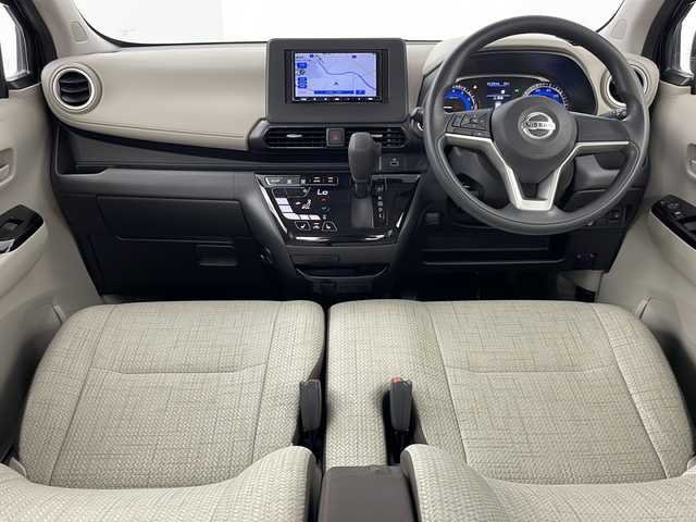 日産 デイズ X 福島県 2023(令5)年 1.2万km ブラック ・4WD/・社外ナビ（BT）/・バックカメラ/・ETC/・シートヒーター（運転席、助手席）/・スマートキー/・プッシュスタート/・エマージェンシーブレーキ/・クリアランスソナー/・ふらつき警報/・車線逸脱警報/・先行車発進お知らせ/・標識認識機能/・横滑り防止/・アイドリングストップ/・ライトレベライザー/・ステアリングスイッチ