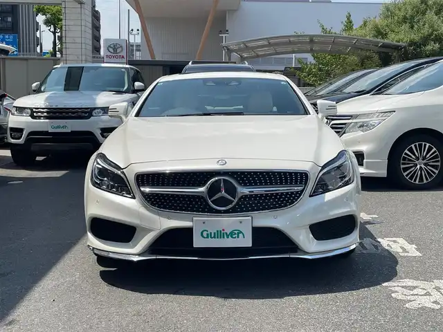 メルセデス・ベンツ ＣＬＳ５５０ 東京都 2015(平27)年 5.8万km ダイヤモンドホワイト 純正HDDナビ/・ワンセグTV/・Bluetooth接続/・AM・FM/本白革シート/・パワーシート/・シートヒーター/・エアーシート/サンルーフ/バックカメラ/全周囲カメラ/左右独立エアコン/スマートキー/ETC/ドラレコ/コーナーセンサー/パドルシフト/ABS/SRSエアバッグ/LEDヘッドランプ/保証書＆取扱説明書