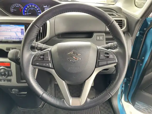 スズキ ソリオ HV MZ 道央・札幌 2017(平29)年 5.5万km ネオンブルーM ワンオーナー/4WD/社外メモリーナビ/CD/DVD/SD/BT/USB/フルセグTV/デュアルカメラブレーキサポート/クルーズコントロール/両側パワースライドドア/アイドリングストップ/ステアリングリモコン/シートヒーター/バックカメラ/オートライト/キセノンライト/フォグライト/ビルトインETC/プッシュスタート/ドアバイザー/フロアマット