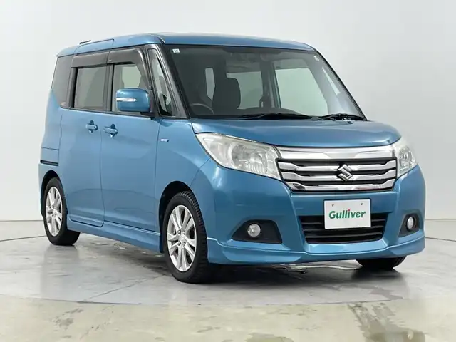 スズキ ソリオ HV MZ 道央・札幌 2017(平29)年 5.5万km ネオンブルーM ワンオーナー/4WD/社外メモリーナビ/CD/DVD/SD/BT/USB/フルセグTV/デュアルカメラブレーキサポート/クルーズコントロール/両側パワースライドドア/アイドリングストップ/ステアリングリモコン/シートヒーター/バックカメラ/オートライト/キセノンライト/フォグライト/ビルトインETC/プッシュスタート/ドアバイザー/フロアマット