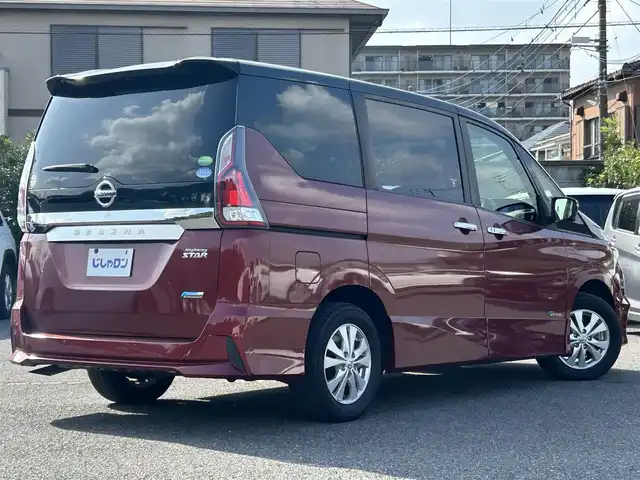 日産 セレナ ハイウェイスター Vセレクション 埼玉県 2017(平29)年 12.8万km マルーンレッド 2トーン (株)IDOMが運営する【じしゃロン鳩ヶ谷店】の自社ローン専用車両になりますこちらは現金またはオートローンご利用時の価格です。自社ローンご希望の方は別途その旨お申付け下さい/純正SDナビ(品番:MM317D-W)/・AM/FM・CD・DVD・BT・AUX/セーフティパックA/・踏み間違い衝突防止アシスト/・インテリジェント パーキングアシスト/・進入禁止標識検知/両側パワースライドドア/ハンズフリーオートスライドドア/LDW(車線逸脱警報)/クリアランスソナー/アラウンドビューモニター/前後ドライブレコーダー(品番：ZDR-015)/ETC/純正フロアマット/ステアリングスイッチ/D+N席背面ドリンクホルダー/LEDヘッドライト/電格ウインカーミラー