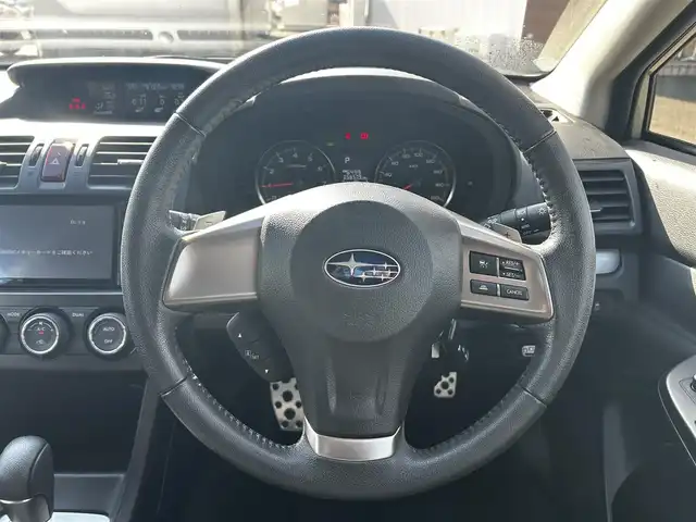 スバル インプレッサ ＸＶ 2．0i－L アイサイト 福島県 2014(平26)年 5.7万km デザートカーキ 社外SDナビ/バックカメラ/レーダークルーズコントロール/衝突軽減ブレーキ/レーンキープアシスト/パドルシフト/HIDオートライト/パワーシート/純正17インチAW/アイドリングストップ/プッシュスタート/スマートキー