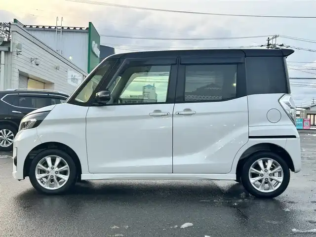 三菱 ｅＫスペース カスタムG セーフティパッケージ 山形県 2017(平29)年 6.3万km アメジストブラック/シルキーホワイト ４WD/衝突軽減システム/メモリナビ/　【CD　DVD　BT　フルセグ　USB　AUX】/全周囲カメラ/片側パワースライドドア/LEDオートライト/オートハイビーム/フォグランプ/純正14インチアルミホイール/アイドリングストップ/純正フロアマット/スマートキー/ETC