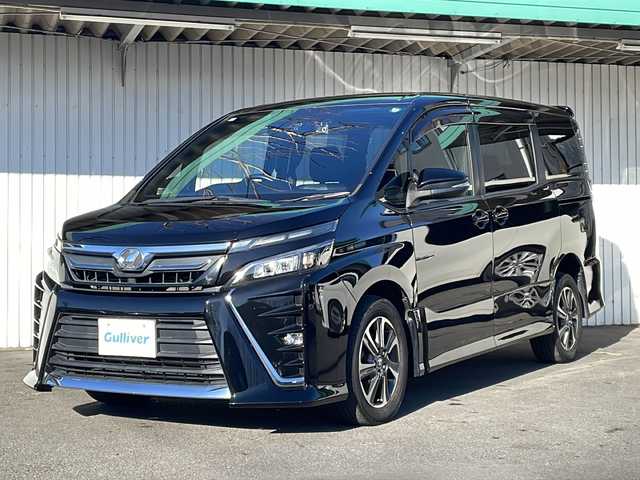 トヨタ ヴォクシー ZS 長野県 2017(平29)年 6.2万km ブラック ４ＷＤ/トヨタセーフティセンス/純正メモリナビフルセグＴＶ/バックカメラ・ＥＴＣ/パワースライドドア/純正16インチアルミ/タイヤ積込/ドライブレコーダー/オートクルーズコントロール/コーナーセンサー/ＬＥＤヘッドライト/プッシュスタート/スマートキー