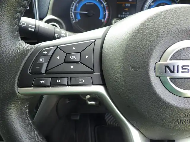 日産 デイズ ハイウェイスターX 千葉県 2021(令3)年 3.1万km ブラック エマージェンシーブレーキ/アイドリングストップ/純正メモリーナビ/地デジTV/【DVD/CD再生機能　Bluetooth接続】/アラウンドビューモニター/革巻きステアリング/ウインカーミラー/コーナーセンサー/LEDヘッドライト/純正14インチアルミホイル/サイド/カーテンエアバッグ/インテリジェントキー
