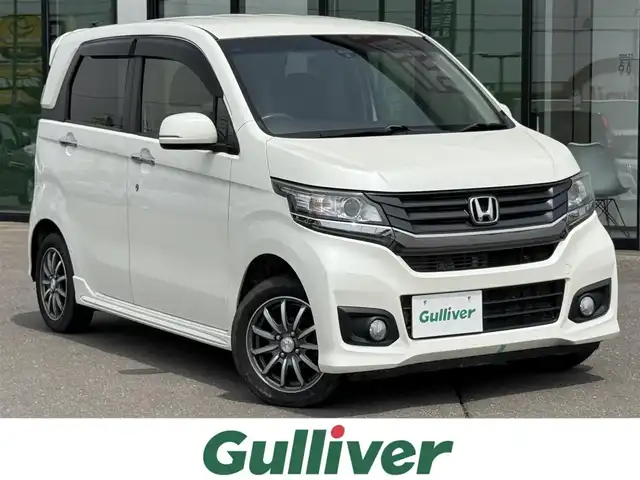 ホンダ Ｎ ＷＧＮ カスタム G Aパッケージ 道南・函館 2013(平25)年 7.7万km プレミアムホワイトパール ・シティブレーキアクティブシステム/・クルーズコントロール/・エマージェンシーストップシグナル/・VSA/・ヒルスタートアシスト機能/・純正オーディオ/・社外AWスタッドレスタイヤ積込/・純正HIDヘッドライト/・オートライト/・フロントフォグランプ/・ハーフレザーシート/・スマートキー/・エンジンプッシュスタート