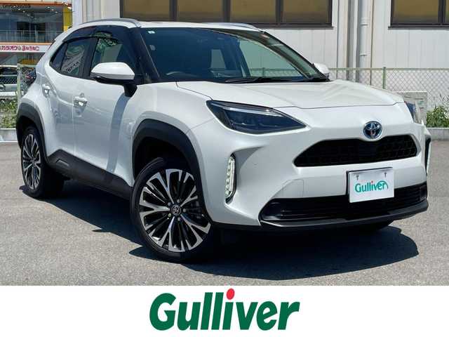 トヨタ ヤリスクロス ハイブリッド Z 群馬県 2021(令3)年 6万km ホワイトパールクリスタルシャイン トヨタセーフティーセンス/・衝突軽減ブレーキ/・車線逸脱/・クリアランスソナー/・アダクティブクルーズコントロール/・オートライト/・オートマチックハイビーム/・横滑り防止/・SOSコール/・後方支援/純正ナビ付ディスプレイオーディオ/・AM/FM/USB/・Bluetooth/バックカメラ/LEDヘッドライト/ドラレコ前後/オートホールド/ビルトインETC/運転席パワーシート/シートヒーター前席/ヒーターミラー/純正フロアマット/純正ドアバイザー/純正18インチアルミホイール/プッシュスタート/スマートキー2本