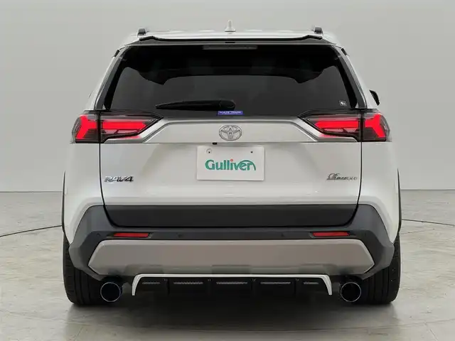 トヨタ ＲＡＶ４ G 福岡県 2022(令4)年 1.8万km ホワイトパールクリスタルシャイン サンルーフ　/ＲＯＷＥＮフルエアロ／ＡＷ／マフラー／ハンドル　/キャッツアイテールランプ　/アルパインデジタルルームミラー　/アルパイン前後ドラレコ　/ビルトインETC　/アルパインビッグＸナビ　/全方位カメラ　/レーダークルコン　/コーナーセンサー　/セーフティセンス　/衝突軽減ブレーキ　/レーンキープ　/ブラインドスポットモニター　/ＰＫＳＢ　/シートベンチレーション／ヒーター　/ステアリングヒーター　/パワーバックドア/ＬＥＤヘッドライト　/車高調