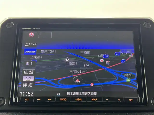スズキ ジムニー XC 熊本県 2019(平31)年 7万km ジャングルグリーン 純正ナビCN-RZ846（ＣＤ・ＤＶＤ・フルセグ・ＢＴ）/バックカメラ　/社外前方ドライブレコーダー　/クルーズコントロール/ビルトインＥＴＣ　/前席シートヒーター　/レーダーブレーキサポート/衝突軽減ブレーキ　/レーンキープアシスト　/横滑り防止　/ダウンヒh押しルアシスト/純正ゴムフロアマット/純正16インチAW/オートライト/オートマチックハイビーム/LEDヘッドライト/フォグランプ/スマートキー/プッシュスタート/スペアキー1本