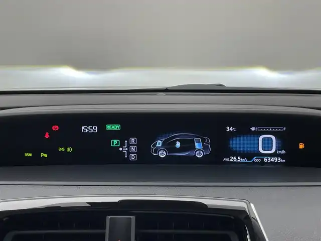 トヨタ プリウス A 愛知県 2016(平28)年 6.4万km ホワイトパールクリスタルシャイン 純正９型ナビ　HUD　追従クルコン　セーフティセンス　禁煙　フルセグTV　DVD　Bluetooth　ETC　バックカメラ　車線逸脱　衝突軽減　LEDライト　フォグランプ　コーナーセンサー　純正マット