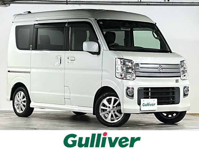 スズキ エブリィ ワゴン PZターボ ハイルーフ 鹿児島県 2020(令2)年 10.9万km パールホワイト 禁煙車/インタークーラーターボ/デュアルカメラブレーキサポート/車線逸脱警報/リアパーキングセンサー/純正7型ナビ（CN-RZ753W）/・フルセグ/CD/DVD/Bluetooth/SD/REC/片側パワースライドドア/ステアリングスイッチ/LEＤヘッドライト/オートライト/フォグランプ/電動格納ミラー/シートカバー/純正前ドライブレコーダー/ETC/純正フロアマット/純正ドアバイザー/純正アルミホール/Wエアバック