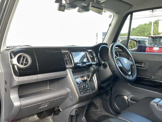 スズキ ハスラー Jスタイル Ⅱ 福岡県 2017(平29)年 6.4万km ブルーイッシュブラックパール 社外7インチナビ/（Bカメラ、TV、DVD、CD、Bluetooth、USB、FM、AM）/シートヒーター/ドライブレコーダー前後/ETC/純正15インチホイール/プリクラッシュ/横滑り防止装置/車線逸脱警報/アイドリングストップ/アイドリングストップ/フォグランプ/スペアキー/プッシュスタート/スマートキー/ドアバイザー/純正マット/取扱説明書