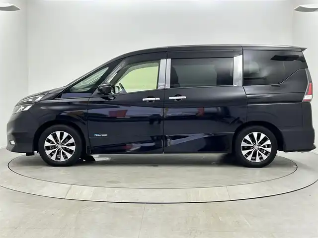 日産 セレナ ハイウェイスター Vセレクション 大阪府 2018(平30)年 4.1万km ダイヤモンドブラック 純正SDナビ　MM3170-W/【BT/フルセグテレビ/DVD]/社外15インチフリップダウンモニター/全方位カメラ/ハンズフリースライドドア/両側パワースライドドア/衝突被害軽減システム/横滑り防止装置/クルーズコントロール/コーナーセンサー前後/アイドリングストップ/オートライト/純正16インチアルミホイール/純正フロアマット/スペアキー