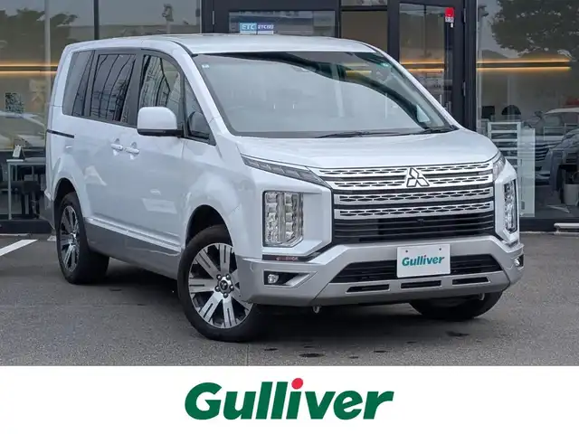 三菱 デリカＤ：５ G パワーパッケージ 福井県 2025(令7)年 2万km 白Ⅱ ４WD/ケンウッド8インチSDナビ/全方位カメラ/両側パワースライドドア/レーダークルーズコントロール/衝突被害軽減システム/レーンキープアシスト/横滑り防止装置/盗難防止装置/アイドリングストップ/ETC/運転席パワーシート/シートヒーター/ステアリングヒーター/本革巻きステアリング/ダブルエアバッグ/カーテンエアバッグ/パドルシフト/電動リアゲート/オートホールド/純正18インチAW/LEDヘッドライト/Fフォグ/スマートキー