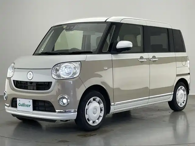 ダイハツ ムーヴ キャンバス G メイクアップ リミテッド　SAⅢ 愛知県 2022(令4)年 3万km パールホワイトⅢ/ナチュラルベージュマイカメタリック 2トーン 社外ナビ　全方位カメラ　両側パワスラ　禁煙車　ＴＶ　ＤＶＤ　シートヒーター　ＥＴＣ　スマアシIII　ＬＥＤオートライト　フォグランプ　Ｂｌｕｅｔｏｏｔｈ　オートハイビーム　衝突軽減　車線逸脱　アイドリングストップ　プッシュスタート　スマートキー