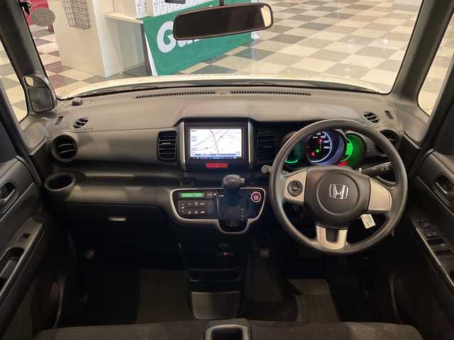 ホンダ Ｎ ＢＯＸ G Lパッケージ 福井県 2014(平26)年 7.1万km プレミアムホワイトパール パイオニア7インチHDDナビ/フルセグTV/ETC/ドライブレコーダー/両側パワースライドドア/純正14インチアルミホイール/ABS/横滑り防止装置/プッシュスタート/スマートキー/ベンチシート/社外フロアマット