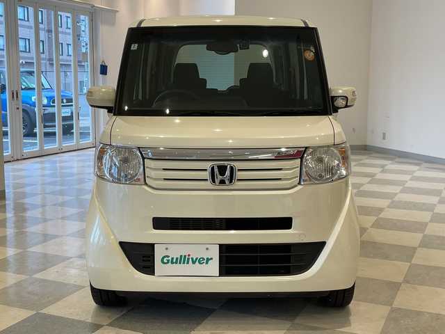 ホンダ Ｎ ＢＯＸ G Lパッケージ 福井県 2014(平26)年 7.1万km プレミアムホワイトパール パイオニア7インチHDDナビ/フルセグTV/ETC/ドライブレコーダー/両側パワースライドドア/純正14インチアルミホイール/ABS/横滑り防止装置/プッシュスタート/スマートキー/ベンチシート/社外フロアマット